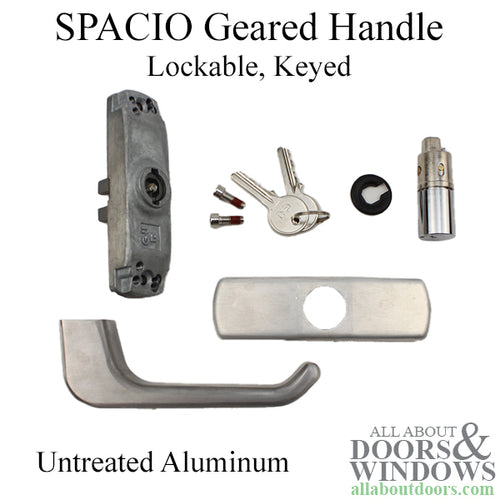 SPACIO Geared-Handle Lockable, Untreated Metal - SPACIO Geared-Handle Lockable, Untreated Metal