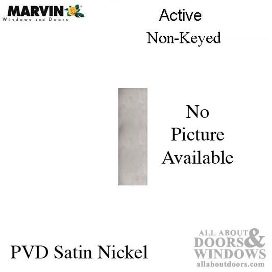 Marvin Contemporary Non-Keyed Handle, Ultimate Sliding French Door - Satin Nickel PVD