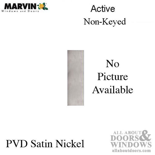 Marvin Contemporary Non-Keyed Handle, Ultimate Sliding French Door - Satin Nickel PVD - Marvin Contemporary Non-Keyed Handle, Ultimate Sliding French Door - Satin Nickel PVD