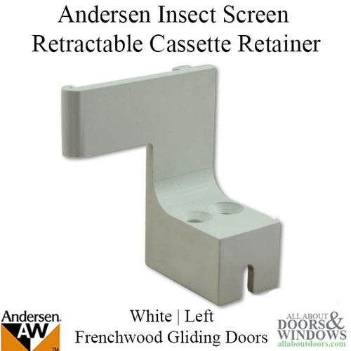 Andersen FGD - Cassette Retainer - Insect Screen Retractable - Left - White - Andersen FGD - Cassette Retainer - Insect Screen Retractable - Left - White