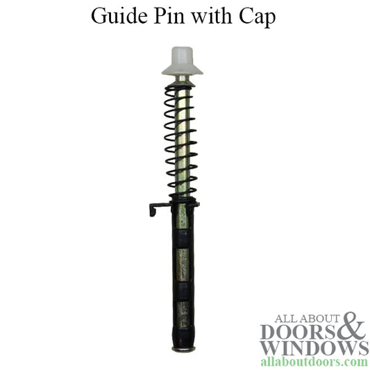 Floataway Guide Pin w/ Cap, Metal Closet Door Pivot Rod, 1/4 Diamter