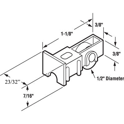 Roller Assembly (Flat) - Sliding Windows, Nylon / Steel - Black - Roller Assembly (Flat) - Sliding Windows, Nylon / Steel - Black