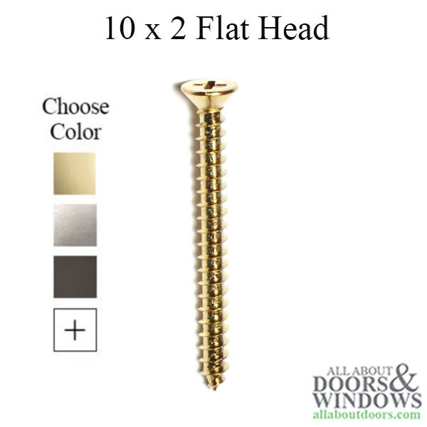 10 x 2 Flat Head Type-A Screw, Phillips Drive - 10 x 2 Flat Head Type-A Screw, Phillips Drive