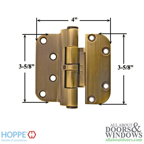 Hoppe F73, 2009 Set Hinge LHI/RHO Antique Brass - Hoppe F73, 2009 Set Hinge LHI/RHO Antique Brass