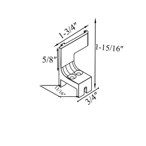 Andersen FGD - Cassette Retainer - Insect Screen Retractable - Right - White - Andersen FGD - Cassette Retainer - Insect Screen Retractable - Right - White
