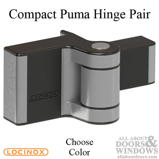 Locinox Puma Compact 2-Way Adjustable 180 Degree Surface-Mounted Hinge - Choose Color