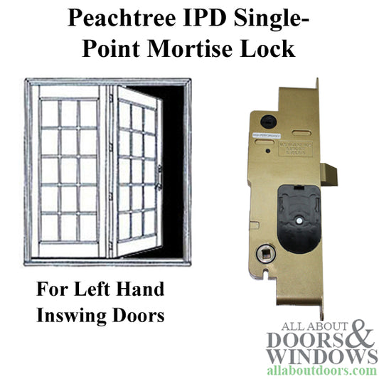 Peachtree IPD French Door Mortise Lock - Left Hand Inswing