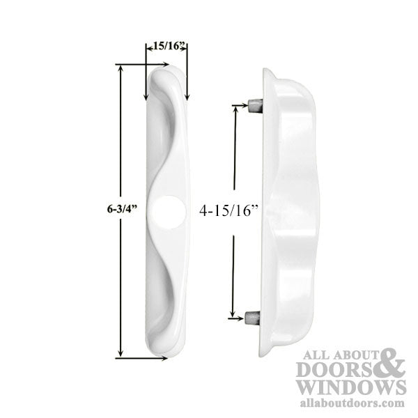 Outside Locking Handle for Patio Door - White - Outside Locking Handle for Patio Door - White