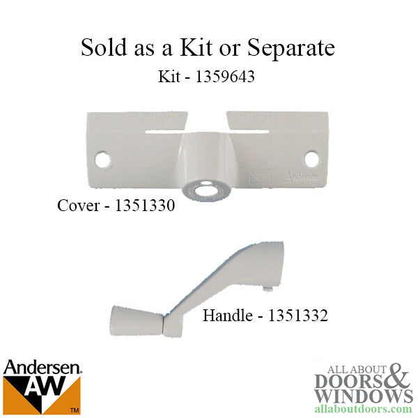 Andersen Window Operator Cover With Handle White Window Opener Handle - Andersen Window Operator Cover With Handle White Window Opener Handle