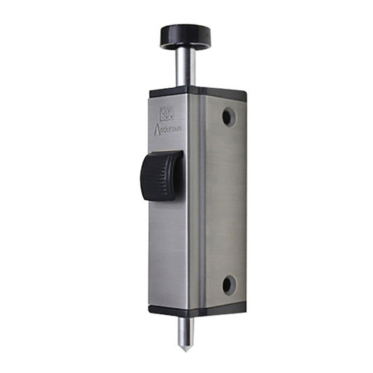 Andersen Auxiliary Foot Bolt Lock for Frenchwood Gliding Door - Distressed Nickel