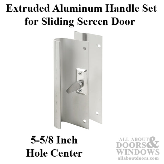 Sliding Patio Door Handle Set with 5-5/8" Screw Hole Spacing
