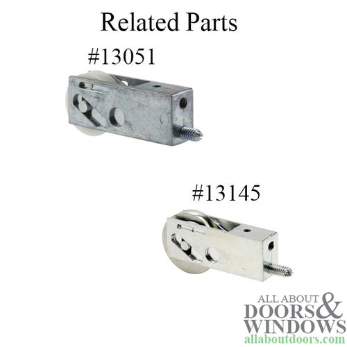Sliding Patio Door Roller Assembly with Adjustable Housing 1.5 Inch Steel Wheel Diameter - Sliding Patio Door Roller Assembly with Adjustable Housing 1.5 Inch Steel Wheel Diameter