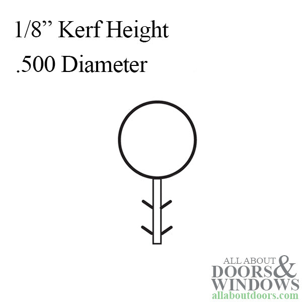 Weatherstrip For Doors and Windows Hollow Bulb .500 Inch Diameter .125 Inch Kerf Window and Door Seal - Weatherstrip For Doors and Windows Hollow Bulb .500 Inch Diameter .125 Inch Kerf Window and Door Seal