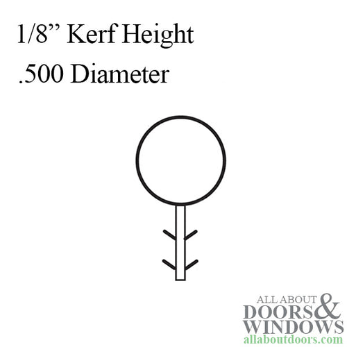 Weatherstrip For Doors and Windows Hollow Bulb .500 Inch Diameter .125 Inch Kerf Window and Door Seal - Weatherstrip For Doors and Windows Hollow Bulb .500 Inch Diameter .125 Inch Kerf Window and Door Seal