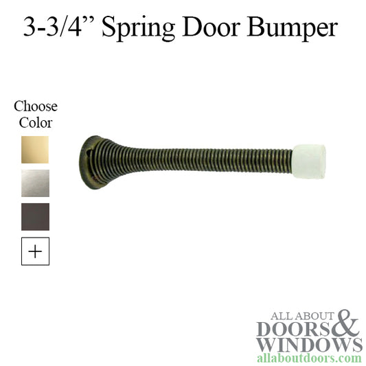 Door Stop Heavy Duty Spring Door Bumper Steel Residential Door Stop Choose Finish