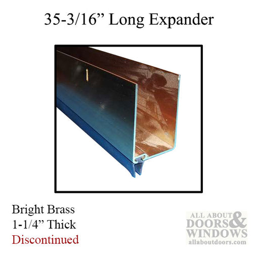 Expander, 1-1/4 thick, 35-3/16 inch Storm Door - Bright Brass - Expander, 1-1/4 thick, 35-3/16 inch Storm Door - Bright Brass