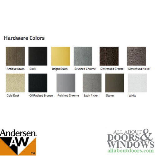 Andersen Perma-Shield Improved/E-Z Casement Windows - Operator Cover - Estate -  Distressed Nickel - Andersen Perma-Shield Improved/E-Z Casement Windows - Operator Cover - Estate -  Distressed Nickel