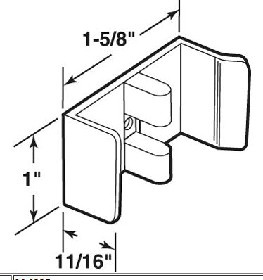 Sterling Jamb Guide for Shower Door - White - Sterling Jamb Guide for Shower Door - White