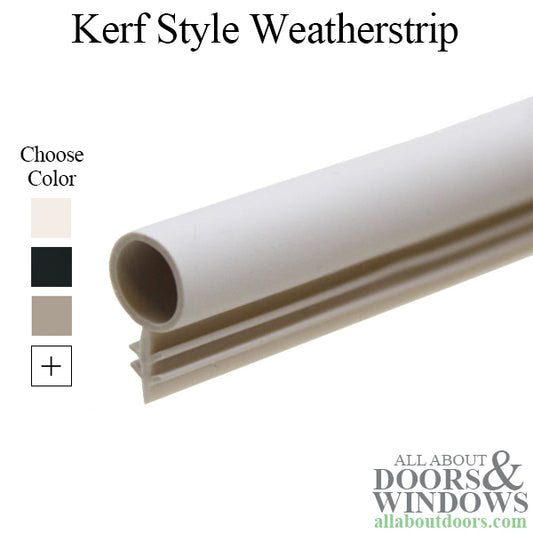 Kerf Style Weatherstrip with 1/4 Inch Hollow Bulb