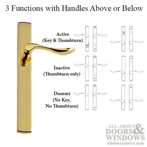 G-U Venice Lever, 30mm Plate, Dummy, No Key, No Thumbturn (Handles DO NOT Move) - Choose Color - G-U Venice Lever, 30mm Plate, Dummy, No Key, No Thumbturn (Handles DO NOT Move) - Choose Color