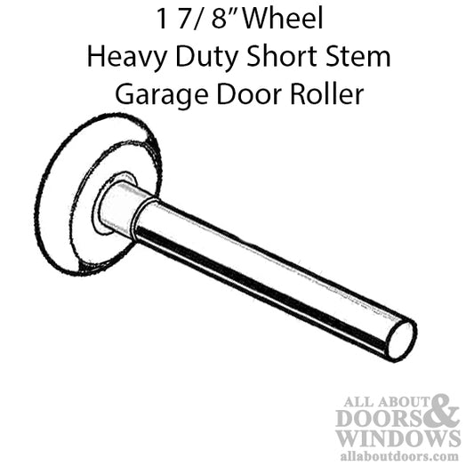 Heavy-Duty Roller with Short Stem and 1-7/8 Inch Wheel for Robust Performance