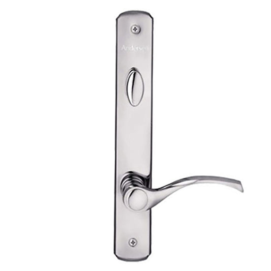 Hardware Kit, Single Door, Newbury, Active Door - Polished Chrome