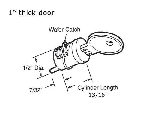 Keyed Cylinder Wafer Type for 1