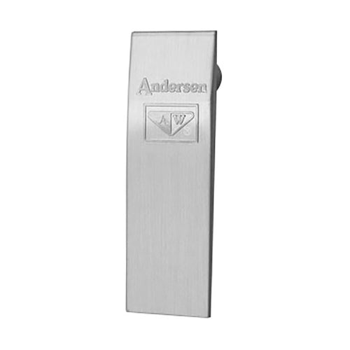 Andersen Window - Frenchwood Gliding Door - Trim Plate Assembly, 2 Panel - Satin Nickel - Andersen Window - Frenchwood Gliding Door - Trim Plate Assembly, 2 Panel - Satin Nickel