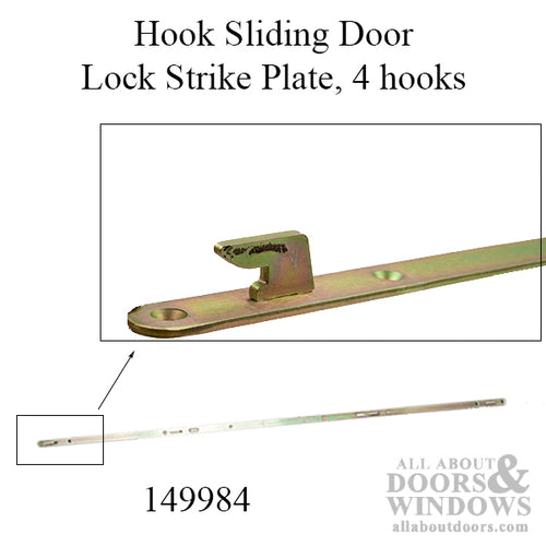 Mortise Lock, 35mm Sliding Door, 4 hook Strike - Mortise Lock, 35mm Sliding Door, 4 hook Strike