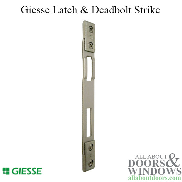 Giesse latch & deadbolt strike plate for balcony door - Giesse latch & deadbolt strike plate for balcony door