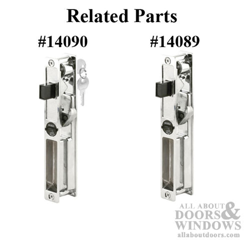 Discontinued - Cylinder Lock, Sliding Patio Door, Wafer Catch, 1-1/8-inch to 1-1/4-inch Door - Discontinued - Cylinder Lock, Sliding Patio Door, Wafer Catch, 1-1/8-inch to 1-1/4-inch Door