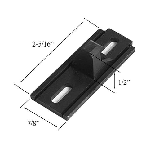 Strike / Keeper, Patio Screen Door - Black - Strike / Keeper, Patio Screen Door - Black