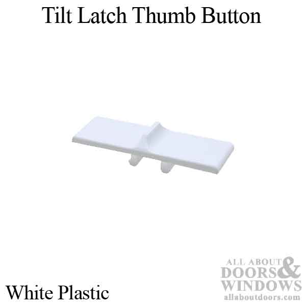 Thumb Button - White Plastic - Thumb Button - White Plastic