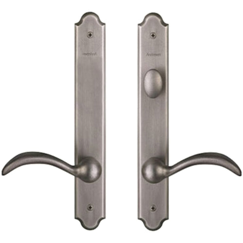 Hardware Kit, Double Door, Encino, Active / Passive - Distressed Nickel - Hardware Kit, Double Door, Encino, Active / Passive - Distressed Nickel