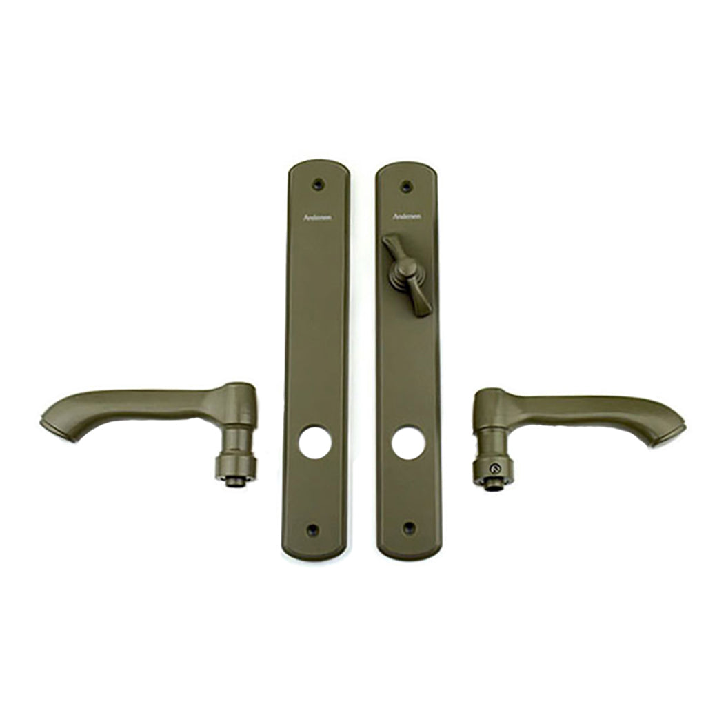Andersen Albany Active / Passive Double Hinged Door Hardware Set - Stone - Andersen Albany Active / Passive Double Hinged Door Hardware Set - Stone