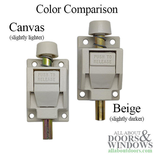 Truth Rectangular Spring Action Foot Bolt Pack for Patio Door - Truth Rectangular Spring Action Foot Bolt Pack for Patio Door