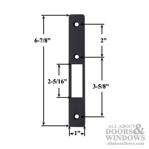 Right Hand Small Hole Hookbolt Face Plate - Choose a Color - Right Hand Small Hole Hookbolt Face Plate - Choose a Color