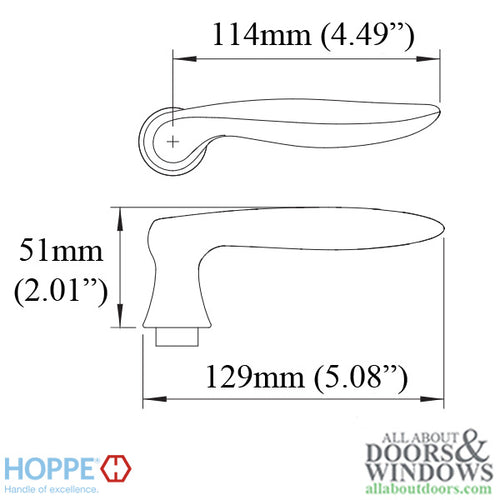 Toronto Lever Handle for Right Handed Multipoint Lock Handlesets - Rustic Umber - Toronto Lever Handle for Right Handed Multipoint Lock Handlesets - Rustic Umber