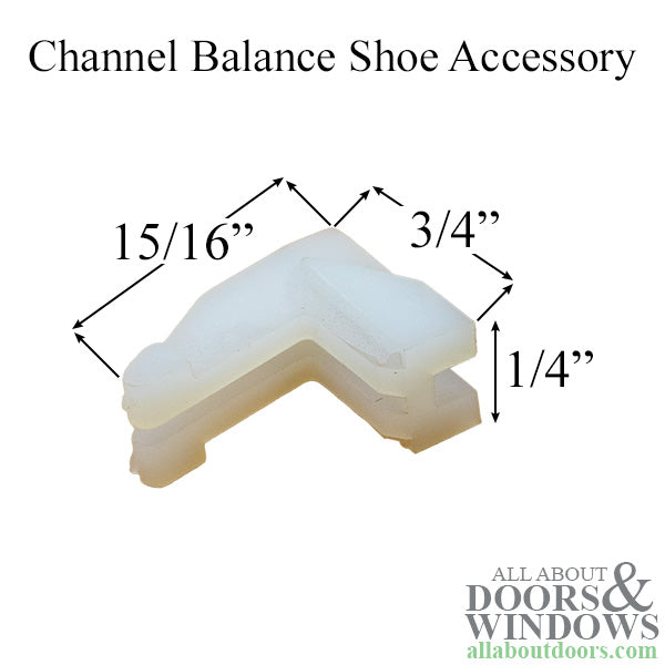 62 Series Channel Balance Shoe Accessory - 62 Series Channel Balance Shoe Accessory