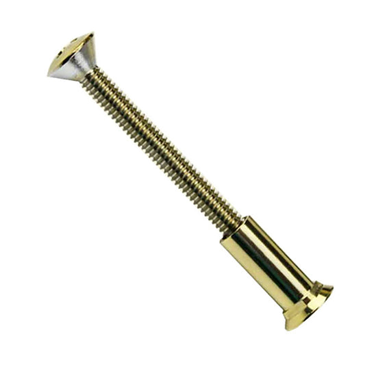 2 Inch Screw and Stud Set - Polished Brass