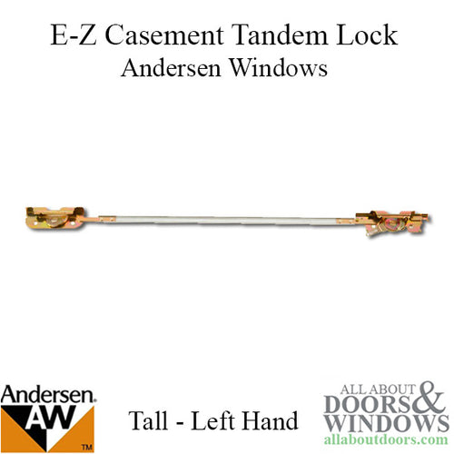 Andersen Tandem Replacement Casement Lock Long Left Hand Fits Casement Windows - Andersen Tandem Replacement Casement Lock Long Left Hand Fits Casement Windows