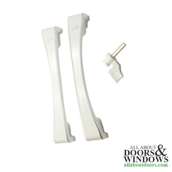 Pella OX sliding wood patio door handleset trim, Right Active - Pella OX sliding wood patio door handleset trim, Right Active