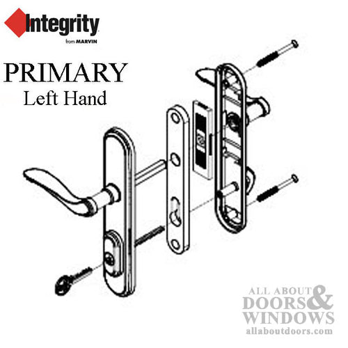 Integrity Cambridge Primary, Keyed Swinging Door Handles, Left Hand - Integrity Cambridge Primary, Keyed Swinging Door Handles, Left Hand