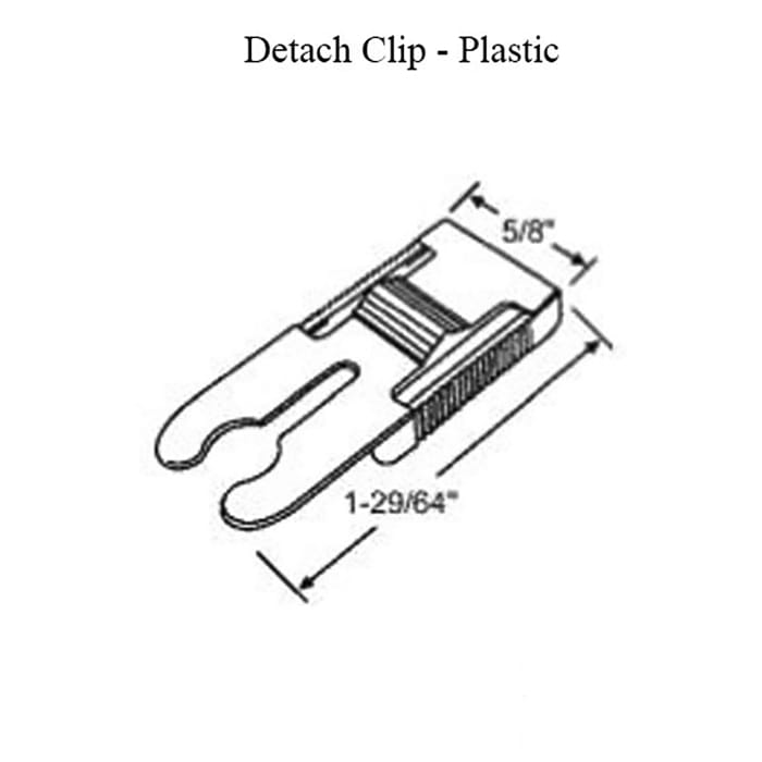 Truth Hardware Plastic Detach Clip For Awning and Casement Windows Black Clip - Truth Hardware Plastic Detach Clip For Awning and Casement Windows Black Clip