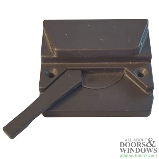 Right Hand Sash Lock with 2-3/8 Inch Screw Holes, Straight Lever