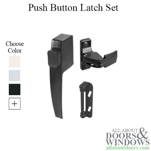 Screen Door Push Button Latch 1.75 Inch Screw Hole Spacing