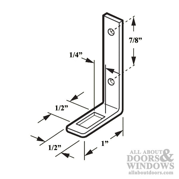 Steel Sliding Patio Door Keeper with 7/8