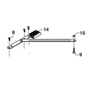Peachtree Ariel Egress Top Left Hand Casement Hinge - Peachtree Ariel Egress Top Left Hand Casement Hinge