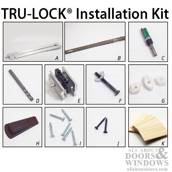 Tru-Lock Deadbolt Installation Kit - Tru-Lock Deadbolt Installation Kit