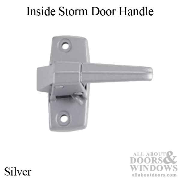 Inside Storm Door Handle, ZD Flat Slot - Silver - Inside Storm Door Handle, ZD Flat Slot - Silver